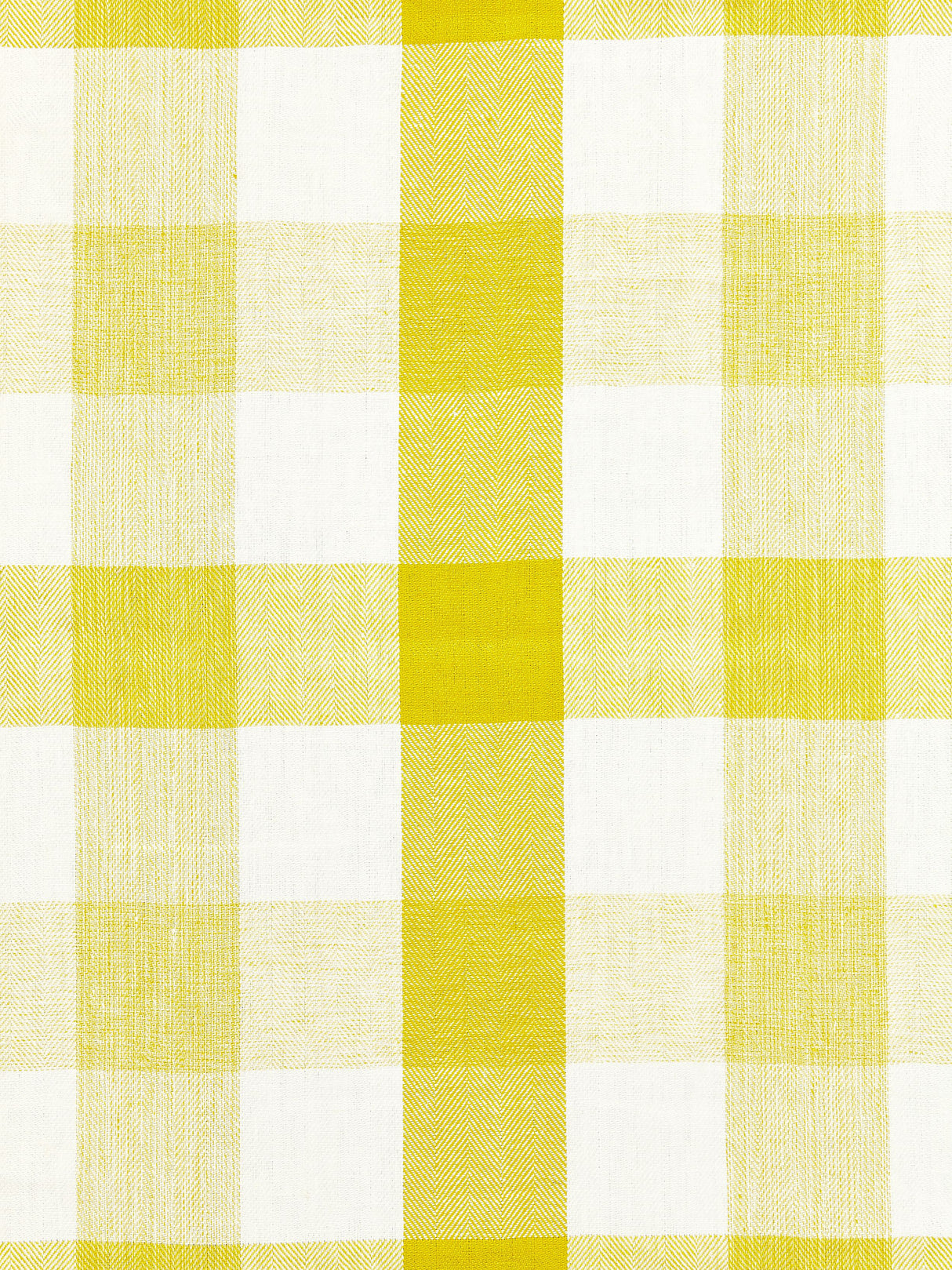 Scalamandre SC 000327135 CITRON WESTPORT LINEN PLAID Fabric - Eade's Wallpaper