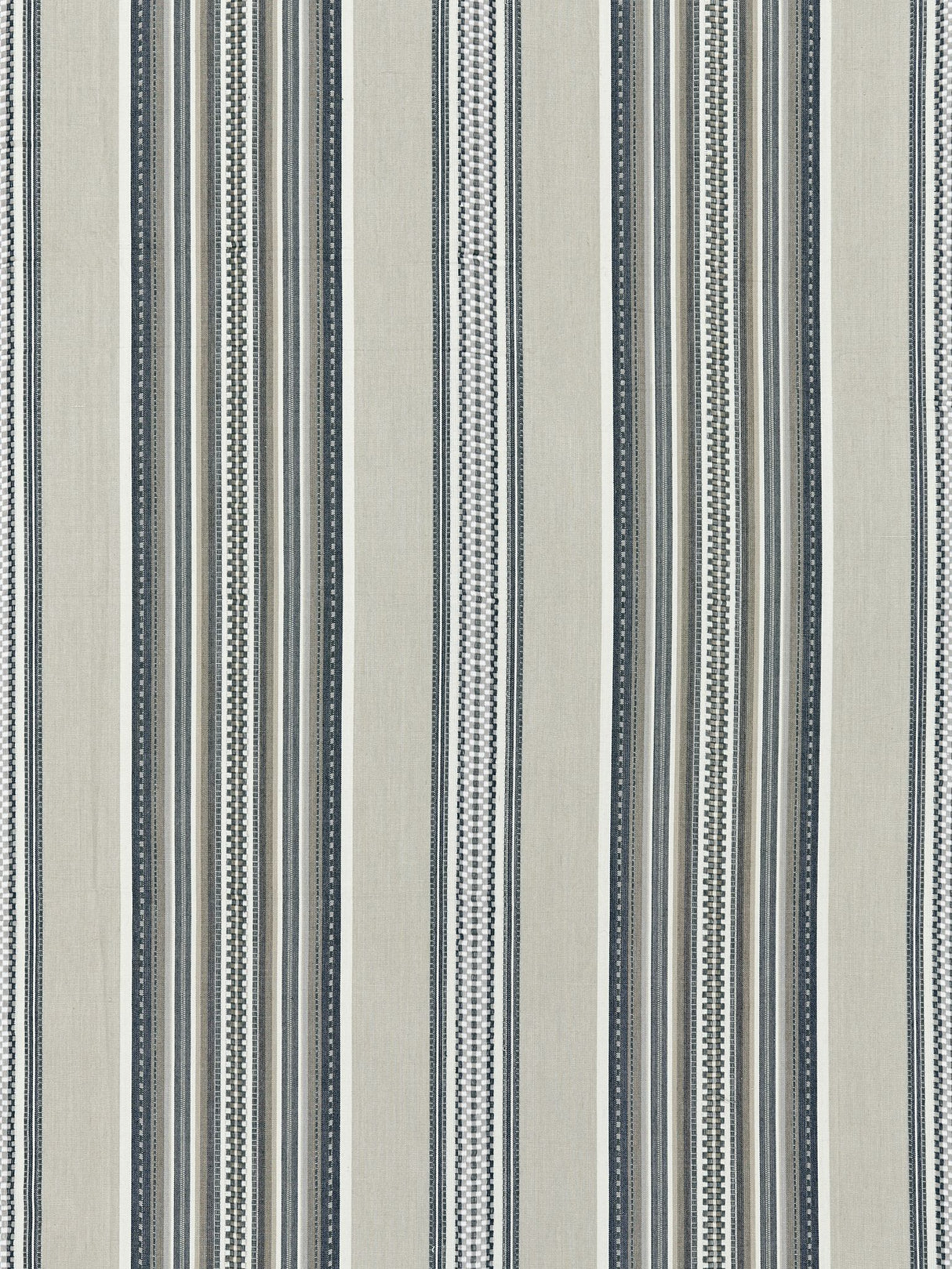 Scalamandre SC 000327180 STONE CYRUS COTTON STRIPE Fabric - Eade's Wallpaper