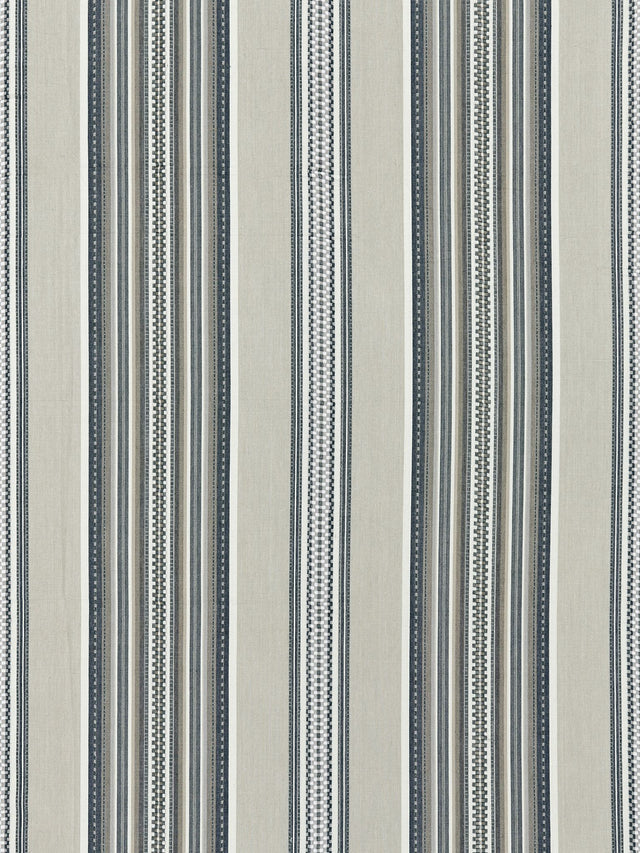 Scalamandre SC 000327180 STONE CYRUS COTTON STRIPE Fabric - Eade's Wallpaper
