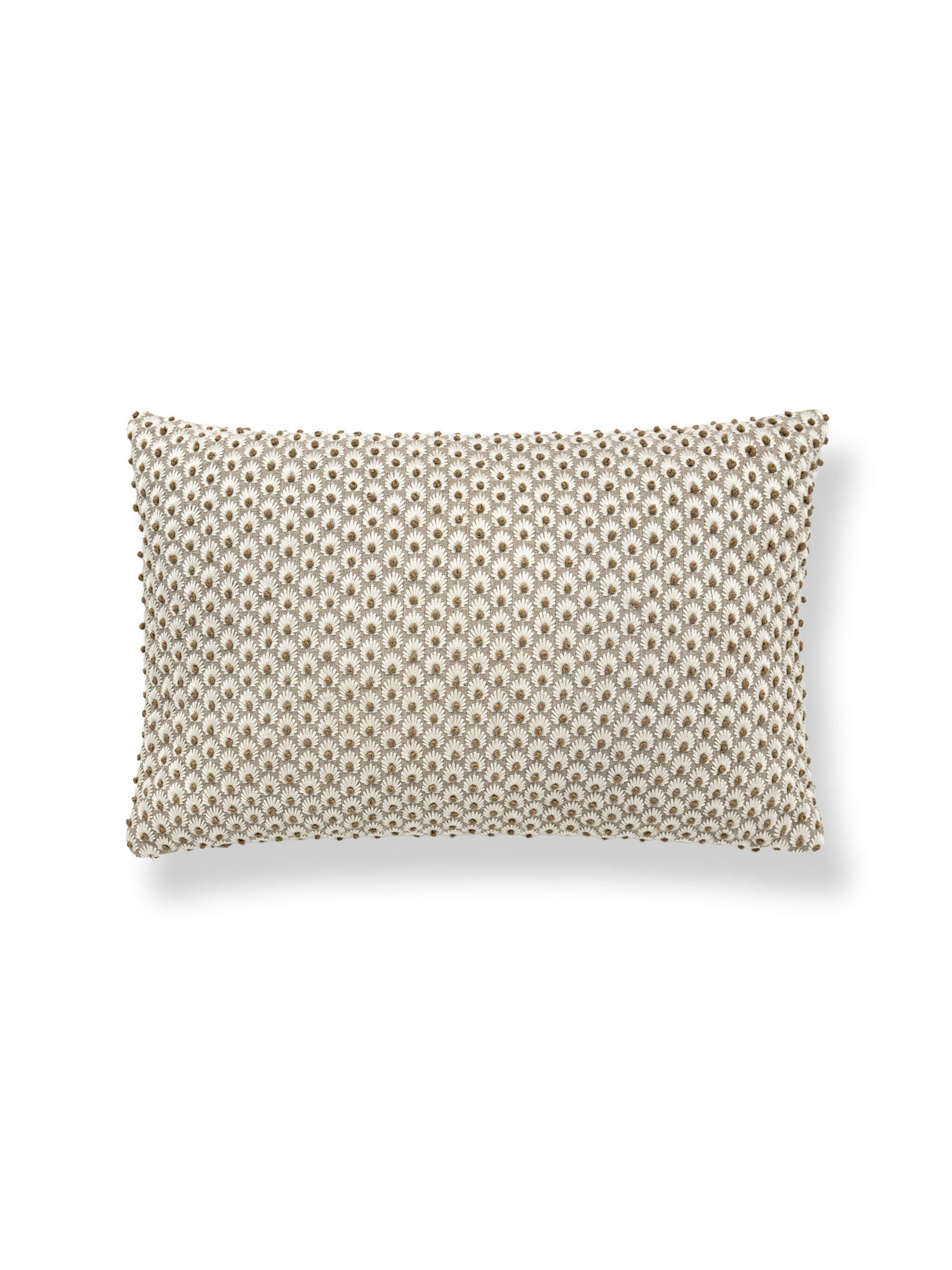 Scalamandre SC 0003LBDK27123 FLEUR EMBROIDERY LUMBAR PILLOW