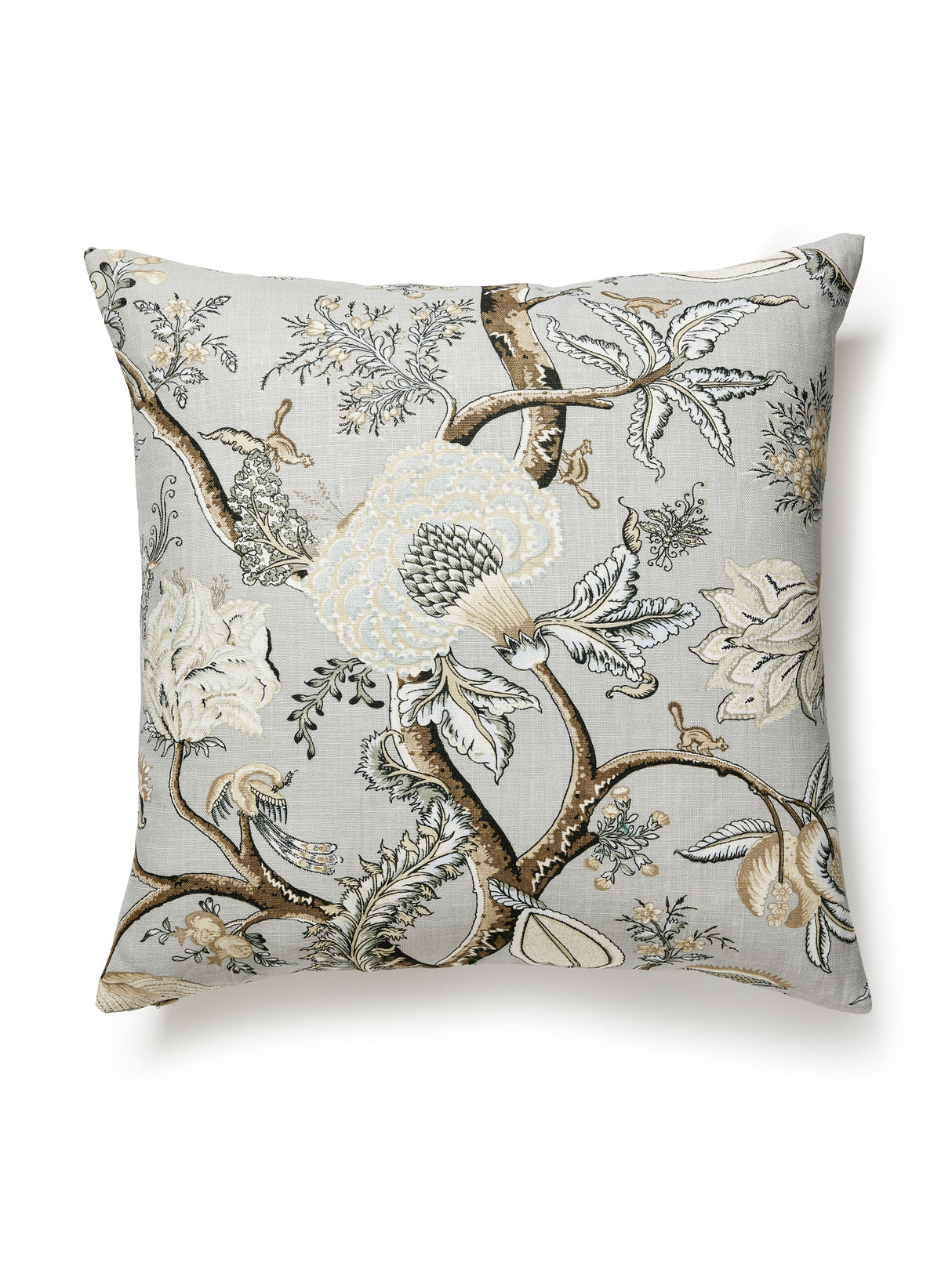 Scalamandre SC 0003SEDK16556 PONDICHERRY LINEN PRINT PILLOW