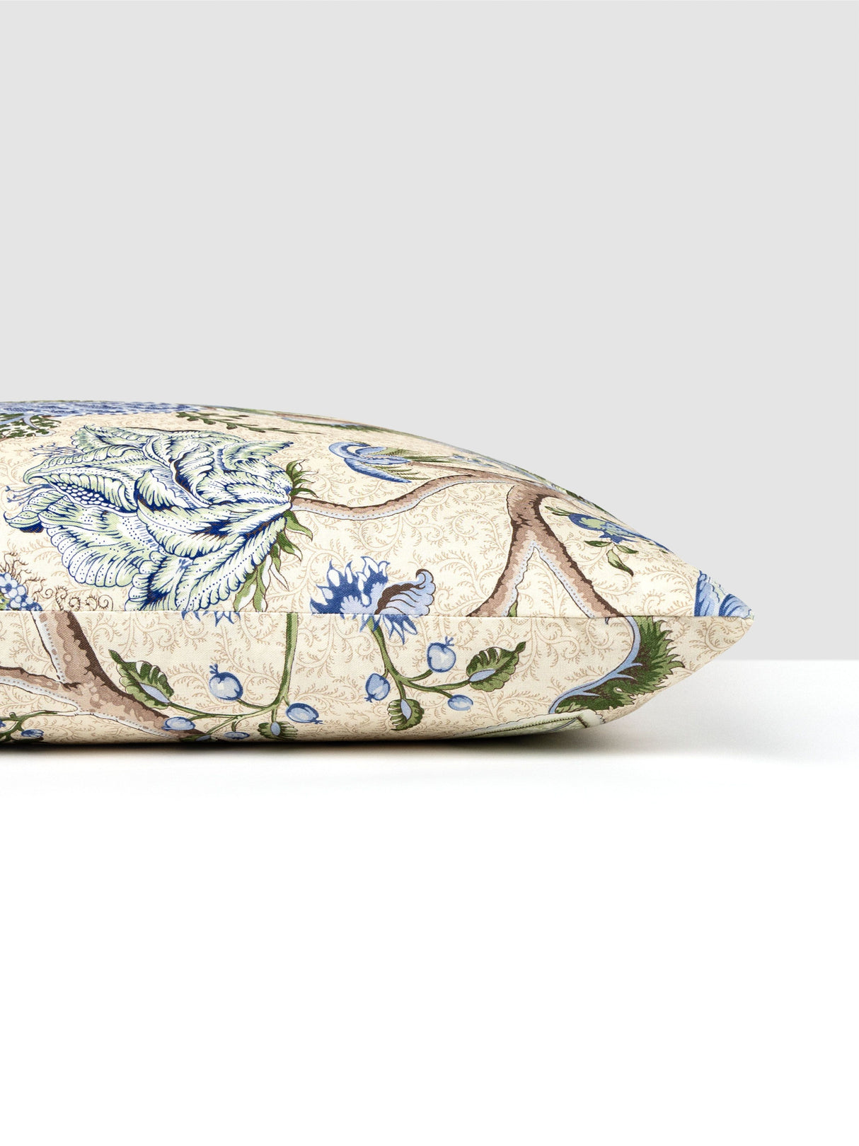 Scalamandre SC 0003SEDK16556 PONDICHERRY LINEN PRINT PILLOW