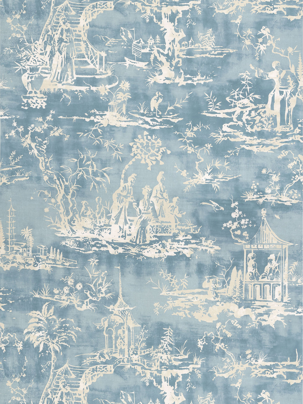 Scalamandre SC 0003WP88357 SKY SUMMER PALACE WALLPAPER - Eade's Wallpaper