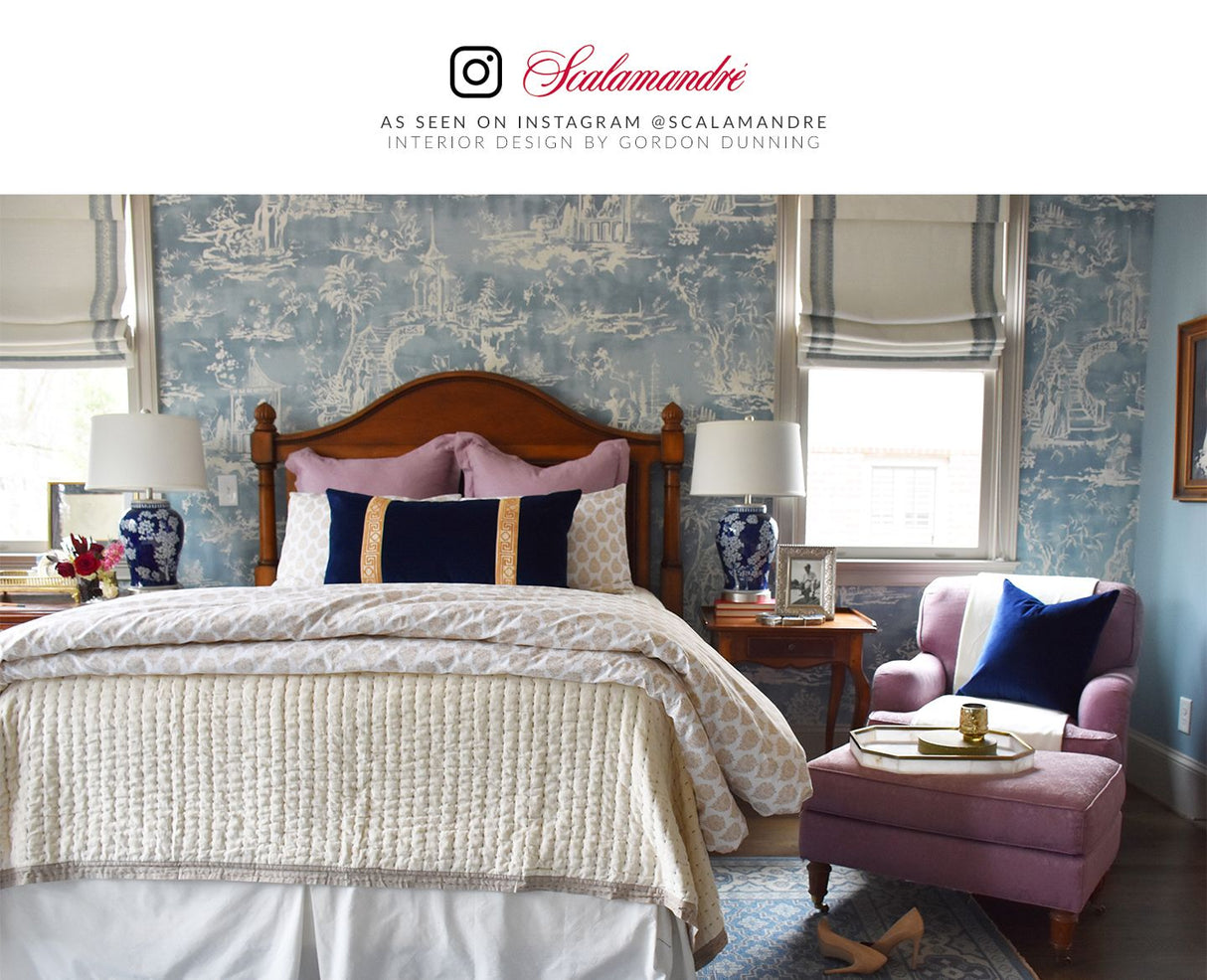 Scalamandre SC 0003WP88357 SKY SUMMER PALACE WALLPAPER - Eade's Wallpaper