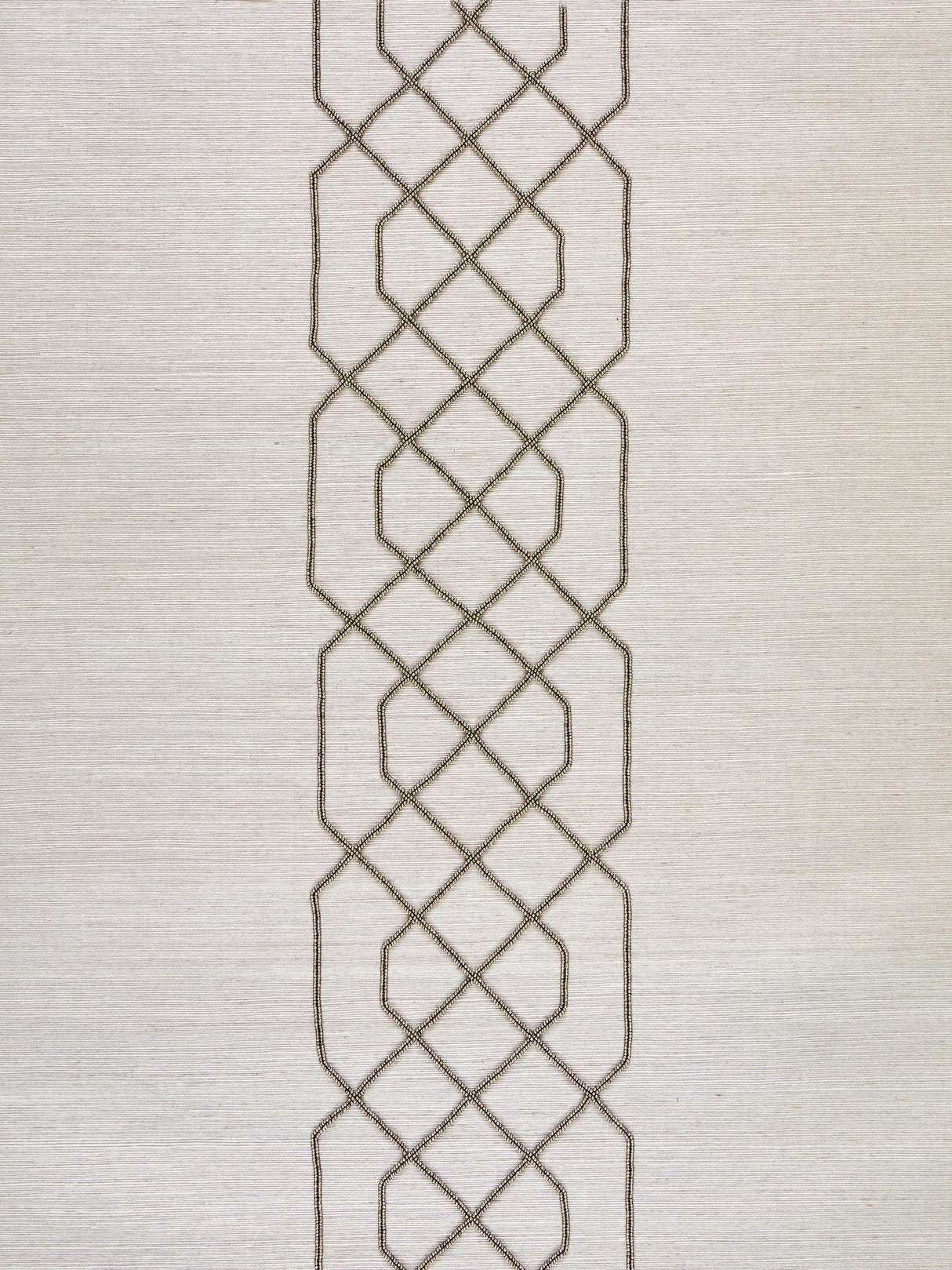 Scalamandre SC 0003WP88385 PEWTER ADELAIDE BEADED SISAL WALLPAPER - Eade's Wallpaper