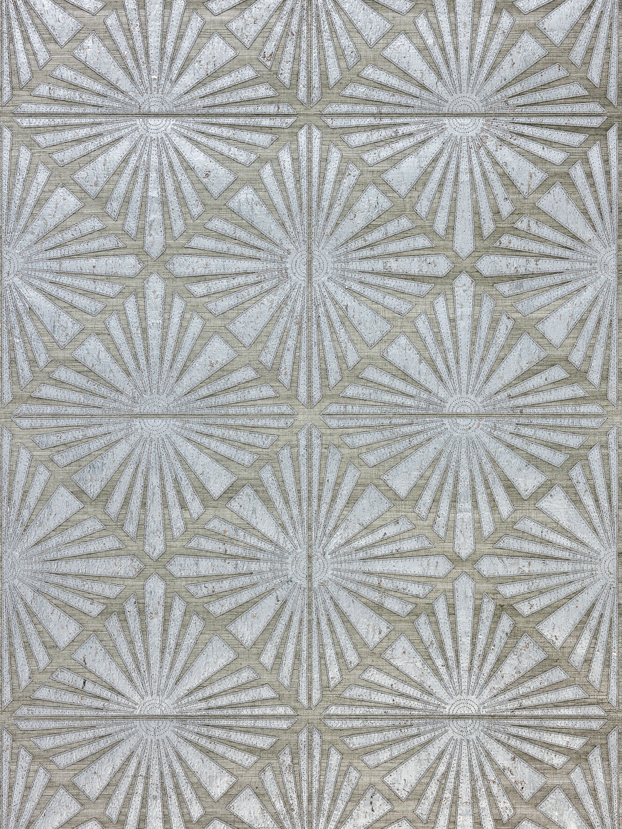 Scalamandre SC 0003WP88556 PEWTER MILAN DIAMOND GRASSCLOTH WALLPAPER - Eade's Wallpaper