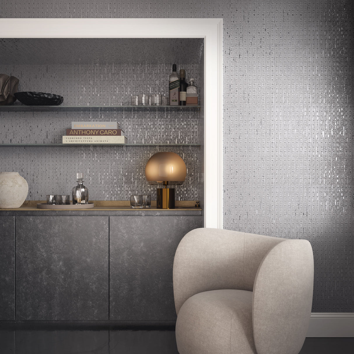 Scalamandre SC 0003WP88559 STERLING KNIGHT WALLPAPER - Eade's Wallpaper