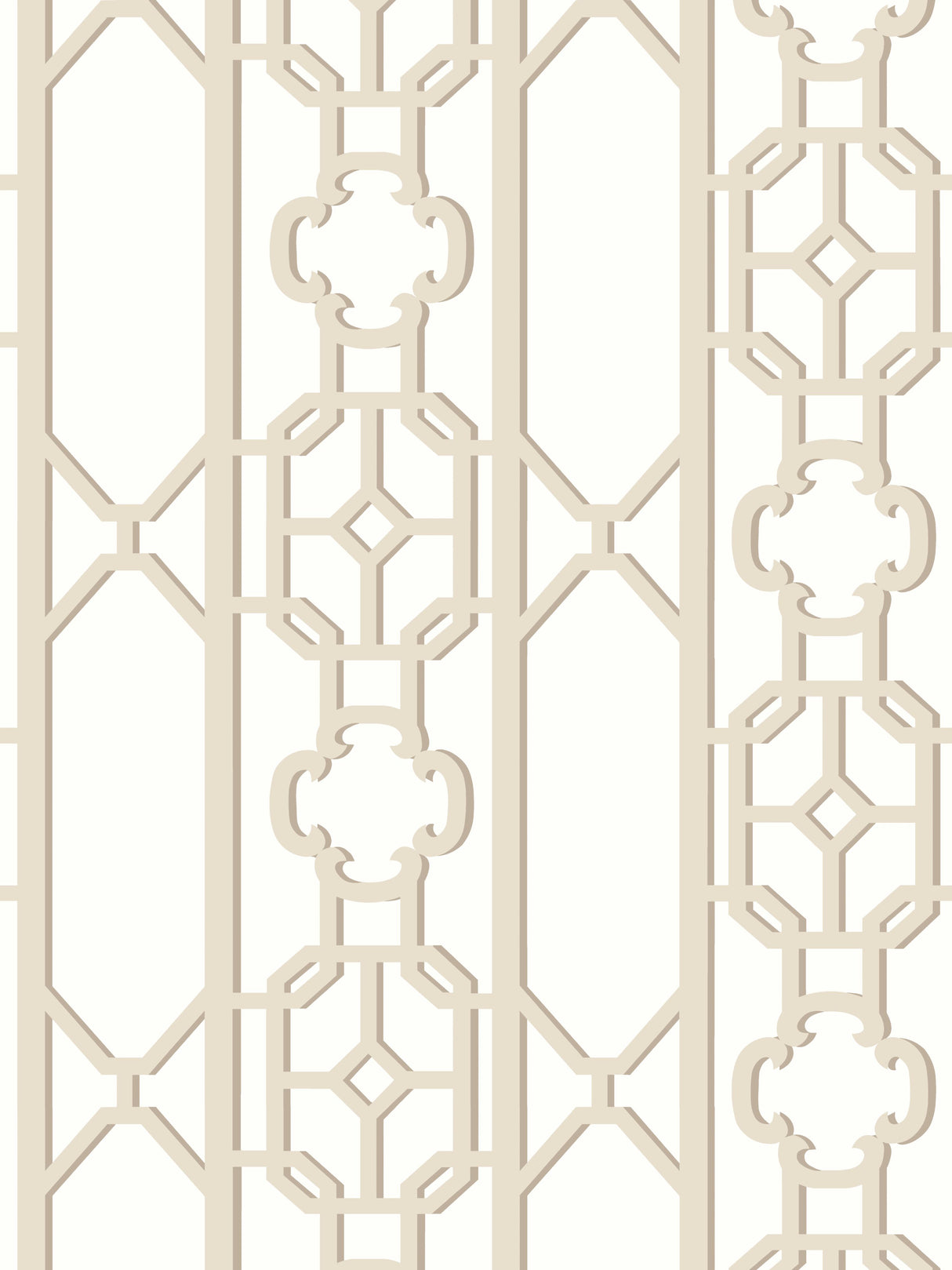 Scalamandre SC 0003WP88582D TOFFEE JOANNA FRET WALLPAPER - Eade's Wallpaper