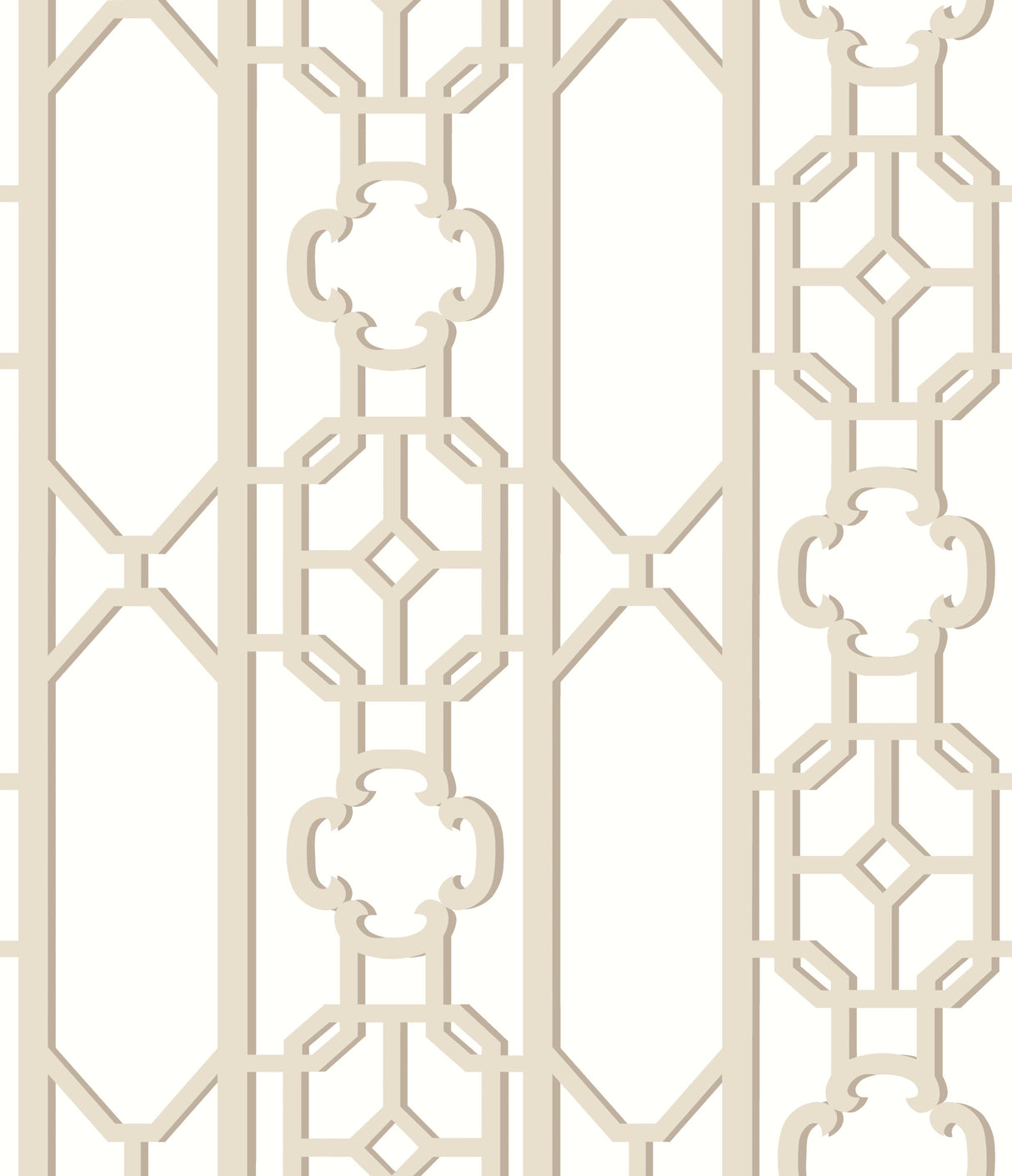 Scalamandre SC 0003WP88582D TOFFEE JOANNA FRET WALLPAPER - Eade's Wallpaper