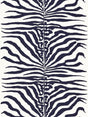 Scalamandre SC 000416366M NAVY ZEBRA Fabric - Eade's Wallpaper