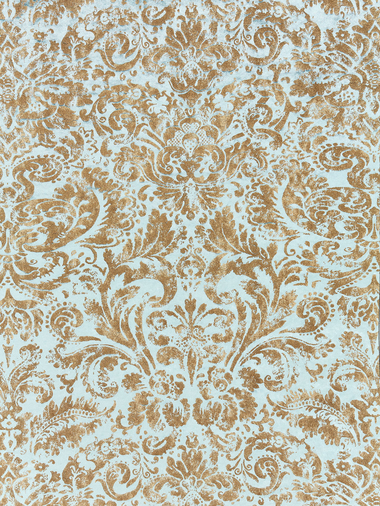 Scalamandre SC 000416592 VERDIGRIS PALLADIO VELVET DAMASK Fabric - Eade's Wallpaper