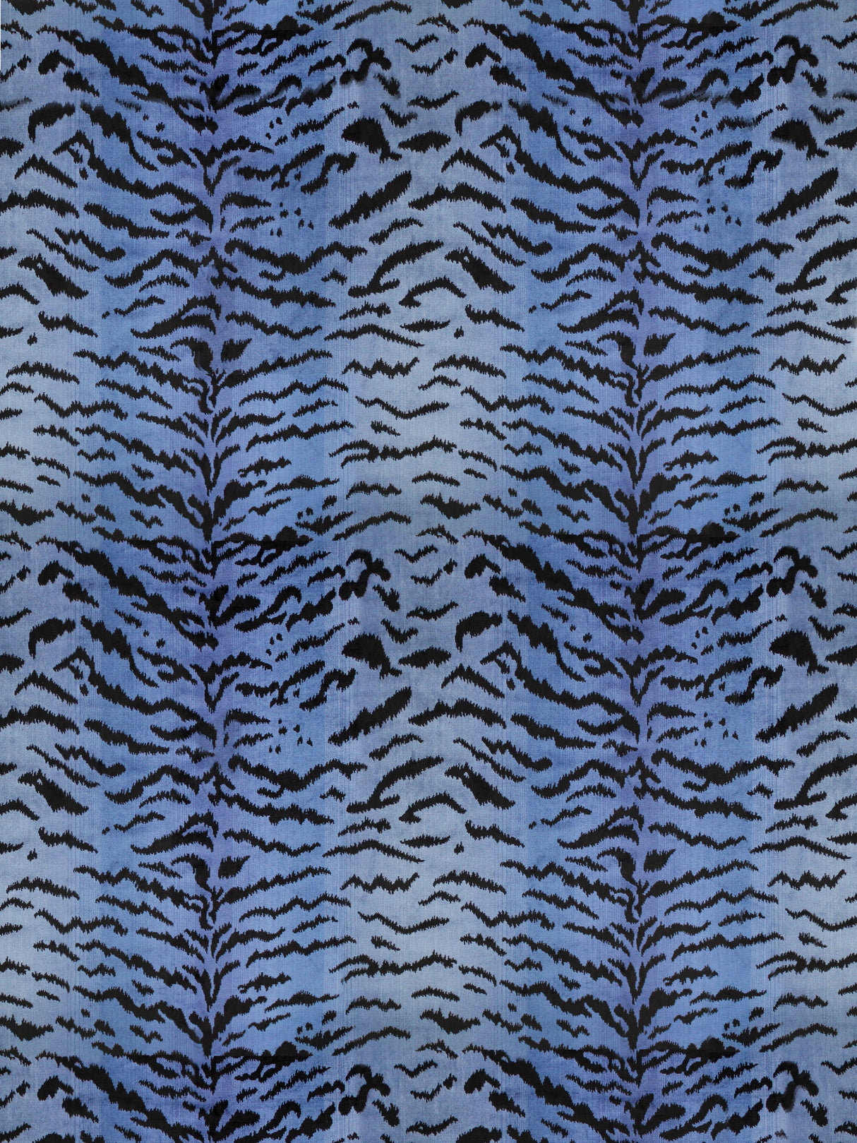 Scalamandre SC 000426167MMA BLUES & BLACK TIGRE Fabric - Eade's Wallpaper