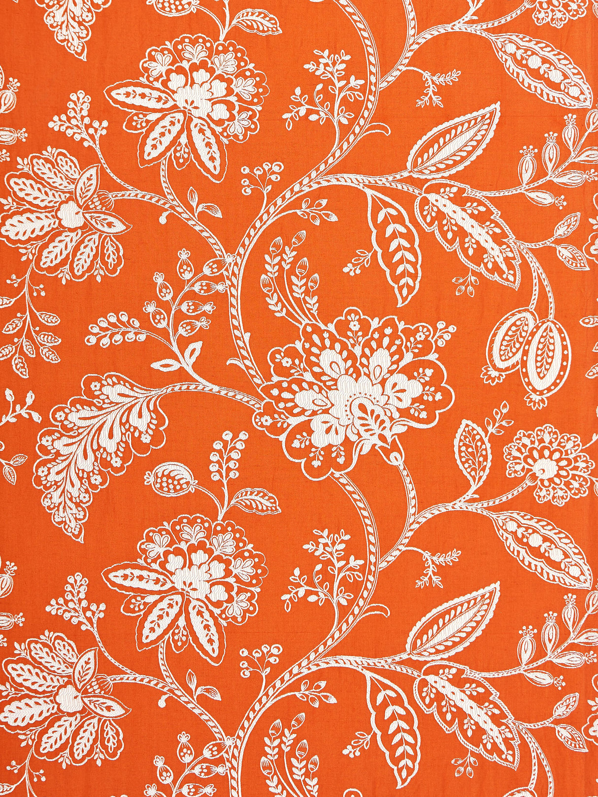 Scalamandre SC 000427011 MANDARIN KAVERI VINE Fabric - Eade's Wallpaper