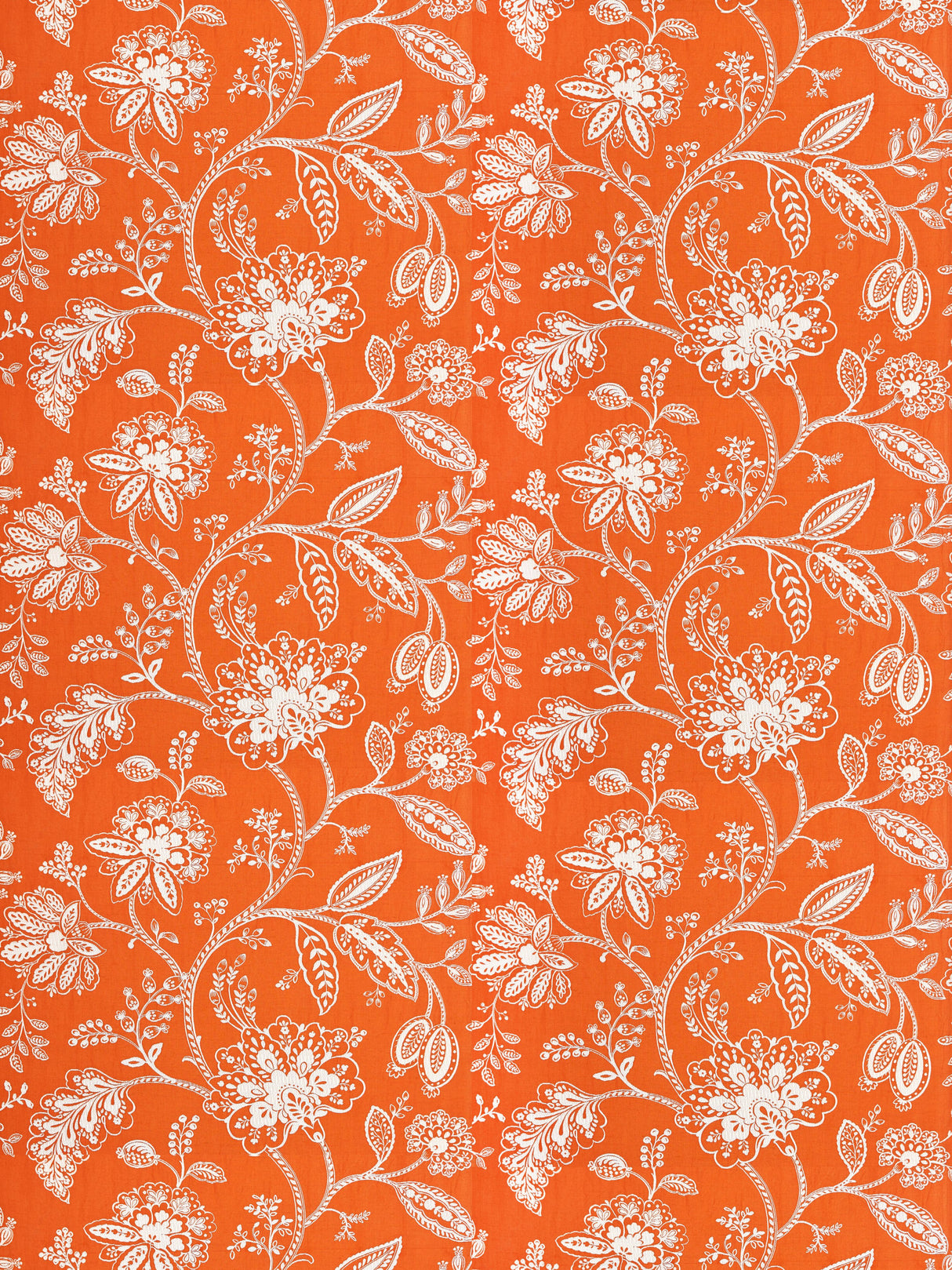 Scalamandre SC 000427011 MANDARIN KAVERI VINE Fabric - Eade's Wallpaper