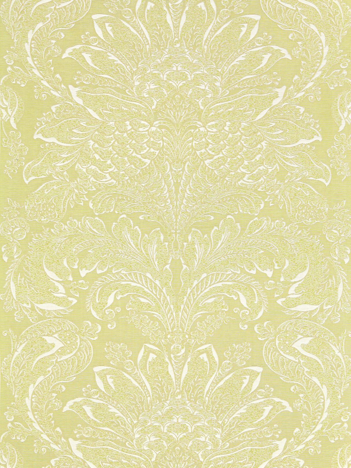 Scalamandre SC 000427081 PERIDOT CARLOTTA DAMASK Fabric - Eade's Wallpaper