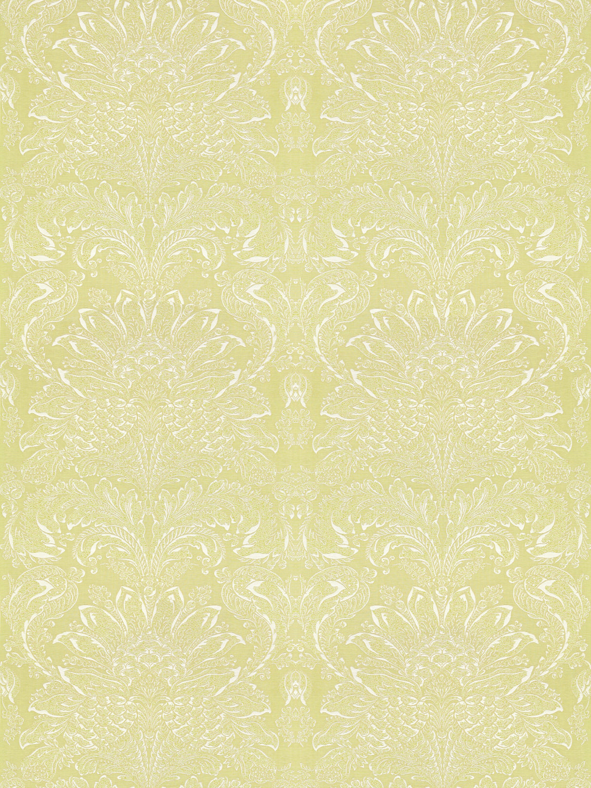 Scalamandre SC 000427081 PERIDOT CARLOTTA DAMASK Fabric - Eade's Wallpaper