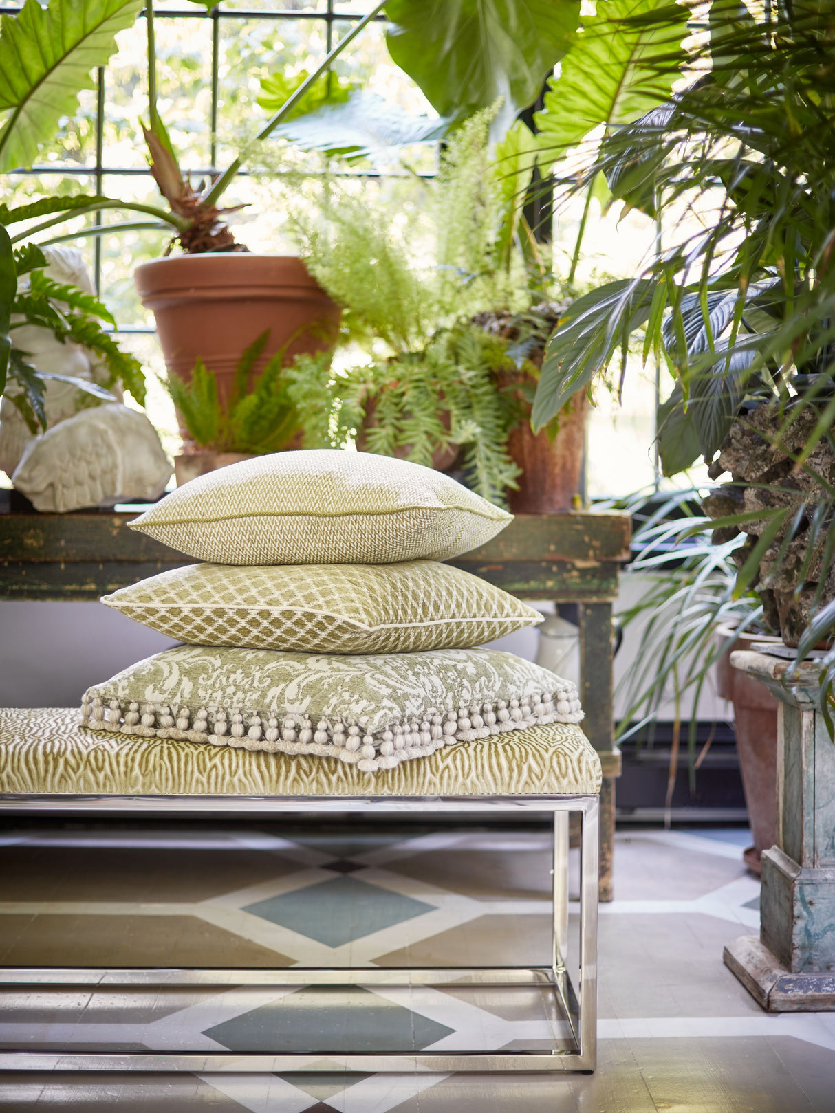 Scalamandre SC 000427101 FERN TRISTAN WEAVE Fabric - Eade's Wallpaper