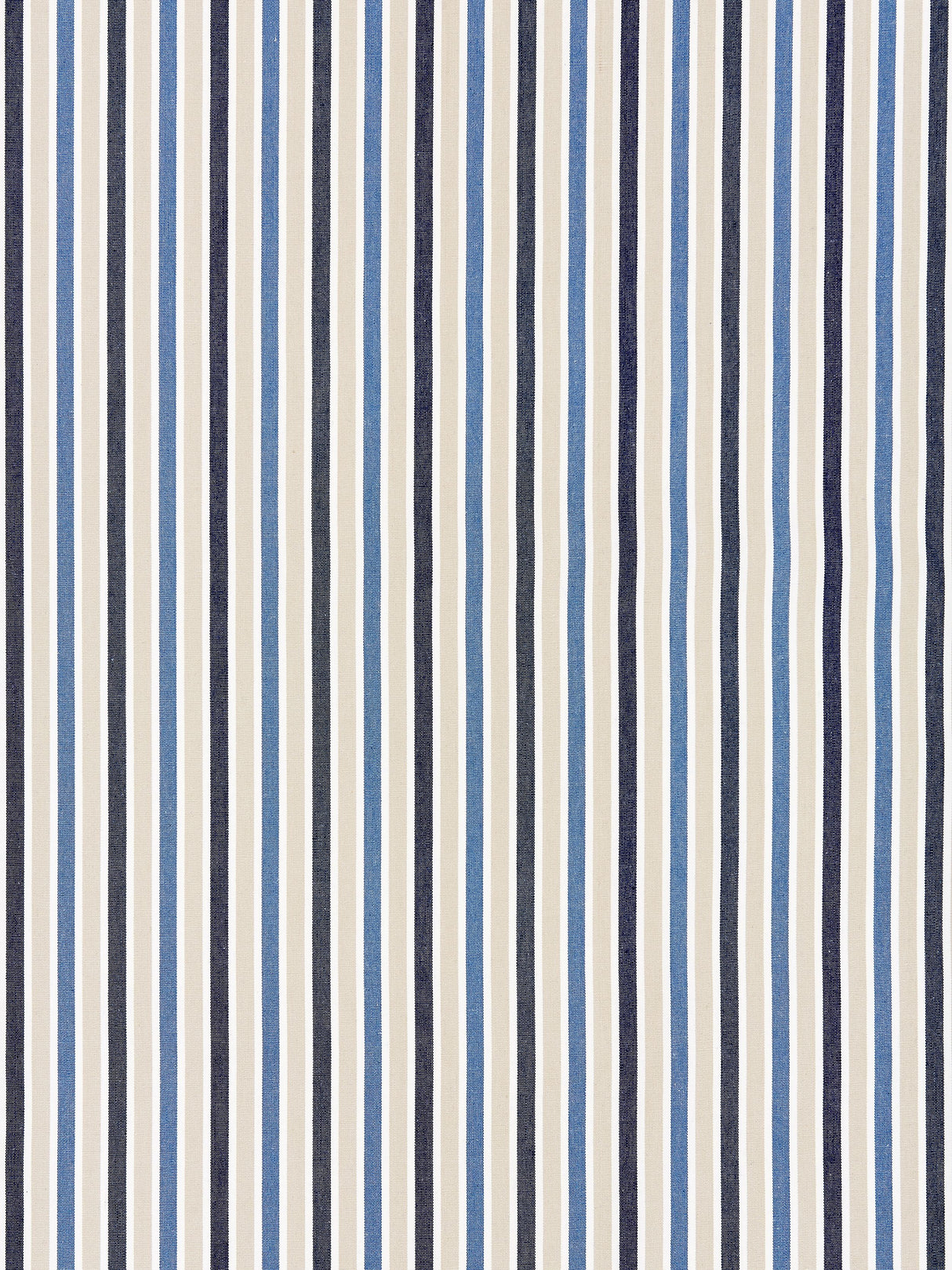 Scalamandre SC 000427114 INDIGO LEEDS COTTON STRIPE Fabric - Eade's Wallpaper