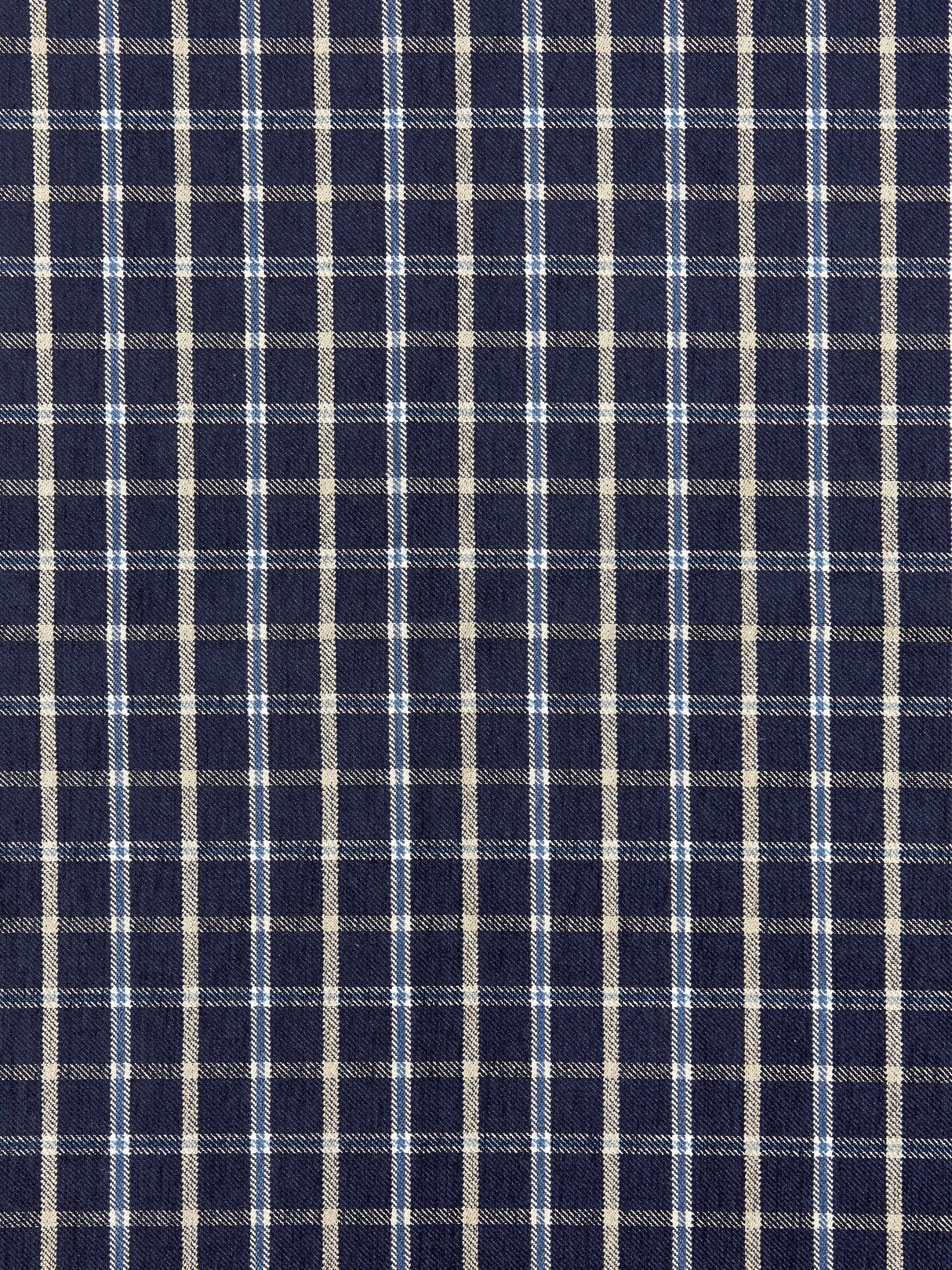 Scalamandre SC 000427121 NAVY BRISTOL PLAID Fabric - Eade's Wallpaper