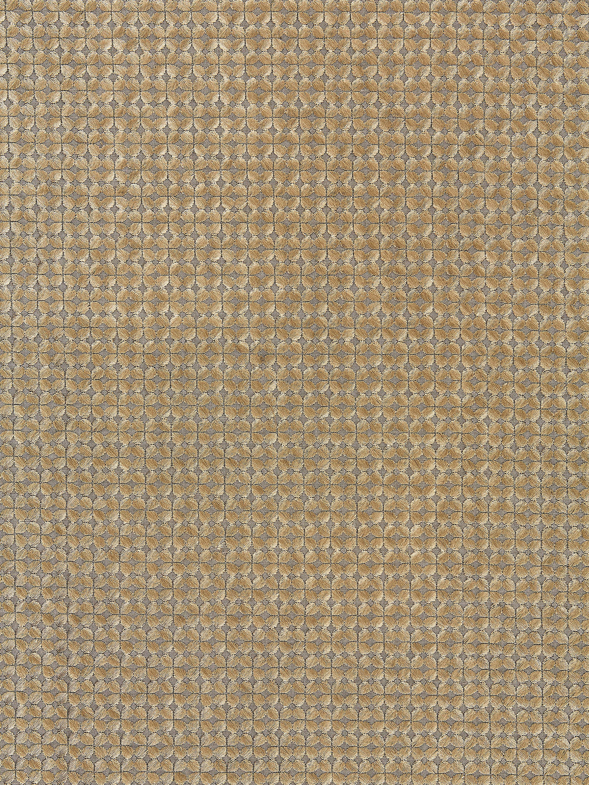 Scalamandre SC 000427133 SMOKY QUARTZ FLORET EMBROIDERY Fabric - Eade's Wallpaper