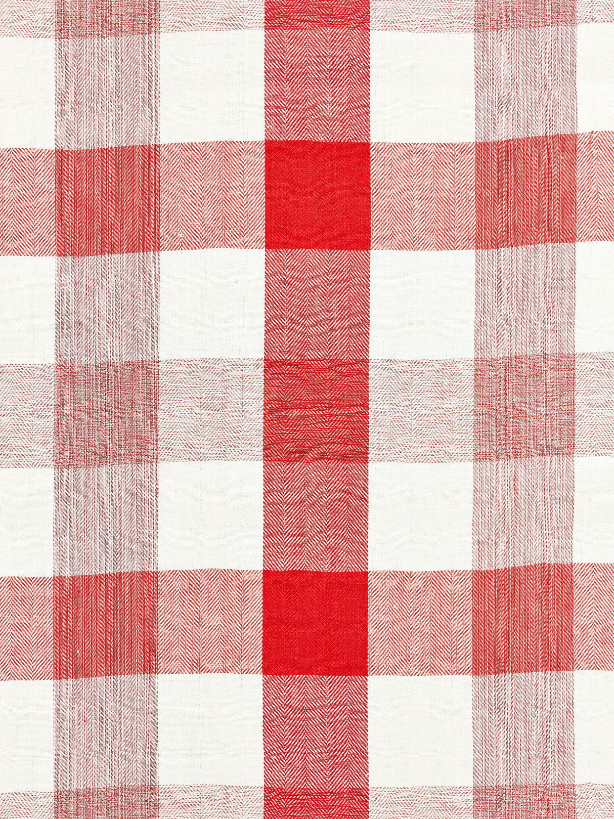 Scalamandre SC 000427135 CORAL WESTPORT LINEN PLAID Fabric - Eade's Wallpaper