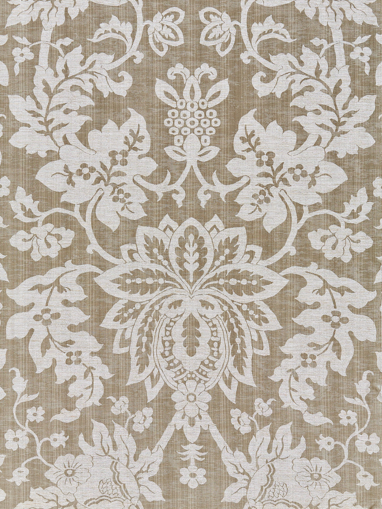Scalamandre SC 000427136 SMOKE METALLINE DAMASK Fabric - Eade's Wallpaper