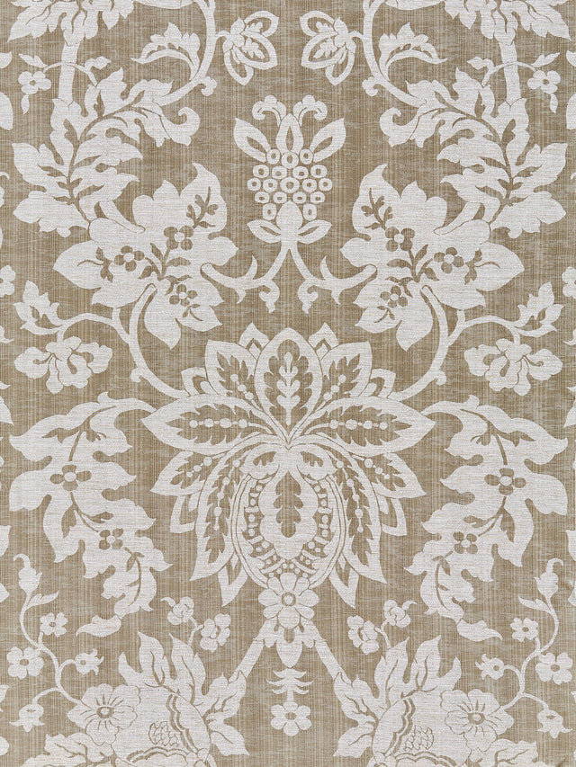 Scalamandre SC 000427136 SMOKE METALLINE DAMASK Fabric - Eade's Wallpaper