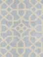 Scalamandre SC 000427149 BLUESTONE & FOG LINEN LATTICE Fabric - Eade's Wallpaper