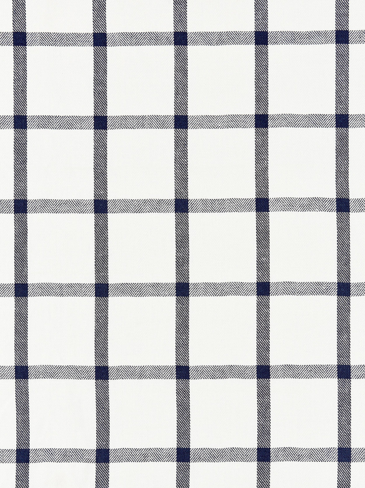 Scalamandre SC 000427152 NAVY WILTON LINEN CHECK Fabric - Eade's Wallpaper