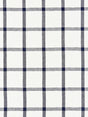 Scalamandre SC 000427152 NAVY WILTON LINEN CHECK Fabric - Eade's Wallpaper