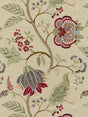 Scalamandre SC 000427175 CINNAMON PALAMPORE EMBROIDERY Fabric - Eade's Wallpaper