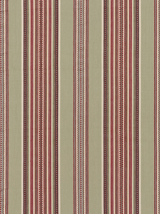 Scalamandre SC 000427180 SANDALWOOD CYRUS COTTON STRIPE Fabric - Eade's Wallpaper