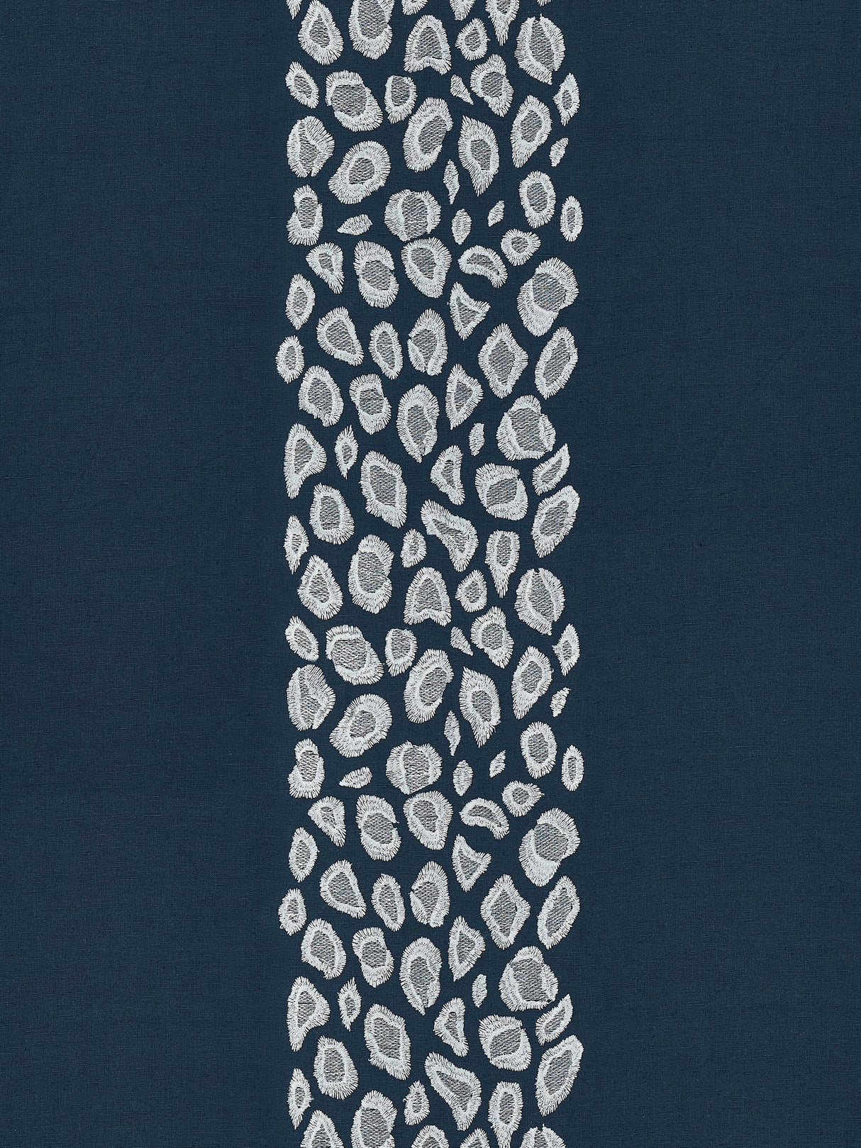 Scalamandre SC 000427255 MIDNIGHT CATWALK EMBROIDERY Fabric - Eade's Wallpaper