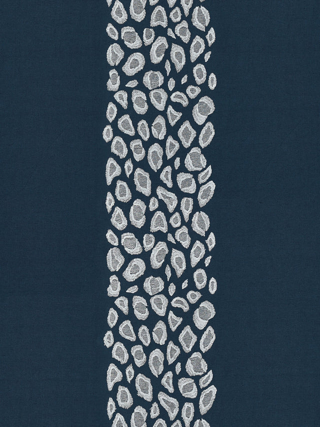 Scalamandre SC 000427255 MIDNIGHT CATWALK EMBROIDERY Fabric - Eade's Wallpaper