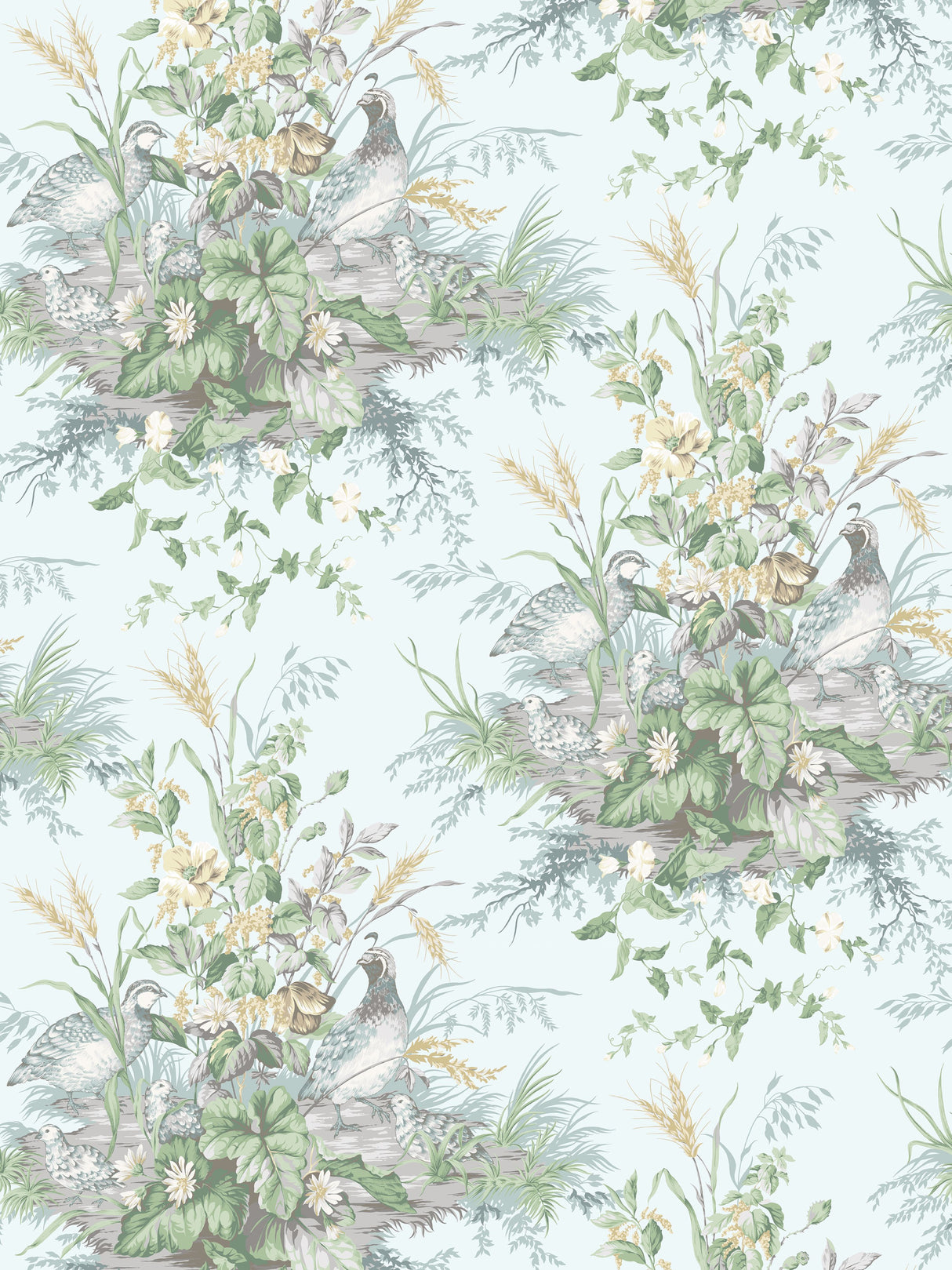 Scalamandre SC 0004WP88434 WOODLAWN EDWIN'S COVEY WALLPAPER - Eade's Wallpaper