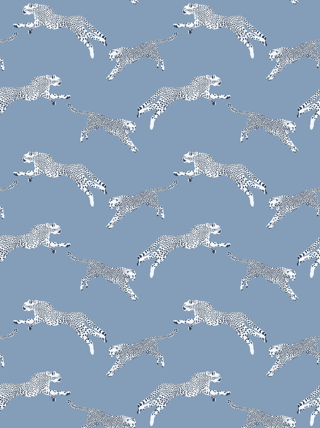 Scalamandre SC 0004WP88449 CLOUD NINE LEAPING CHEETAH WALLPAPER - Eade's Wallpaper