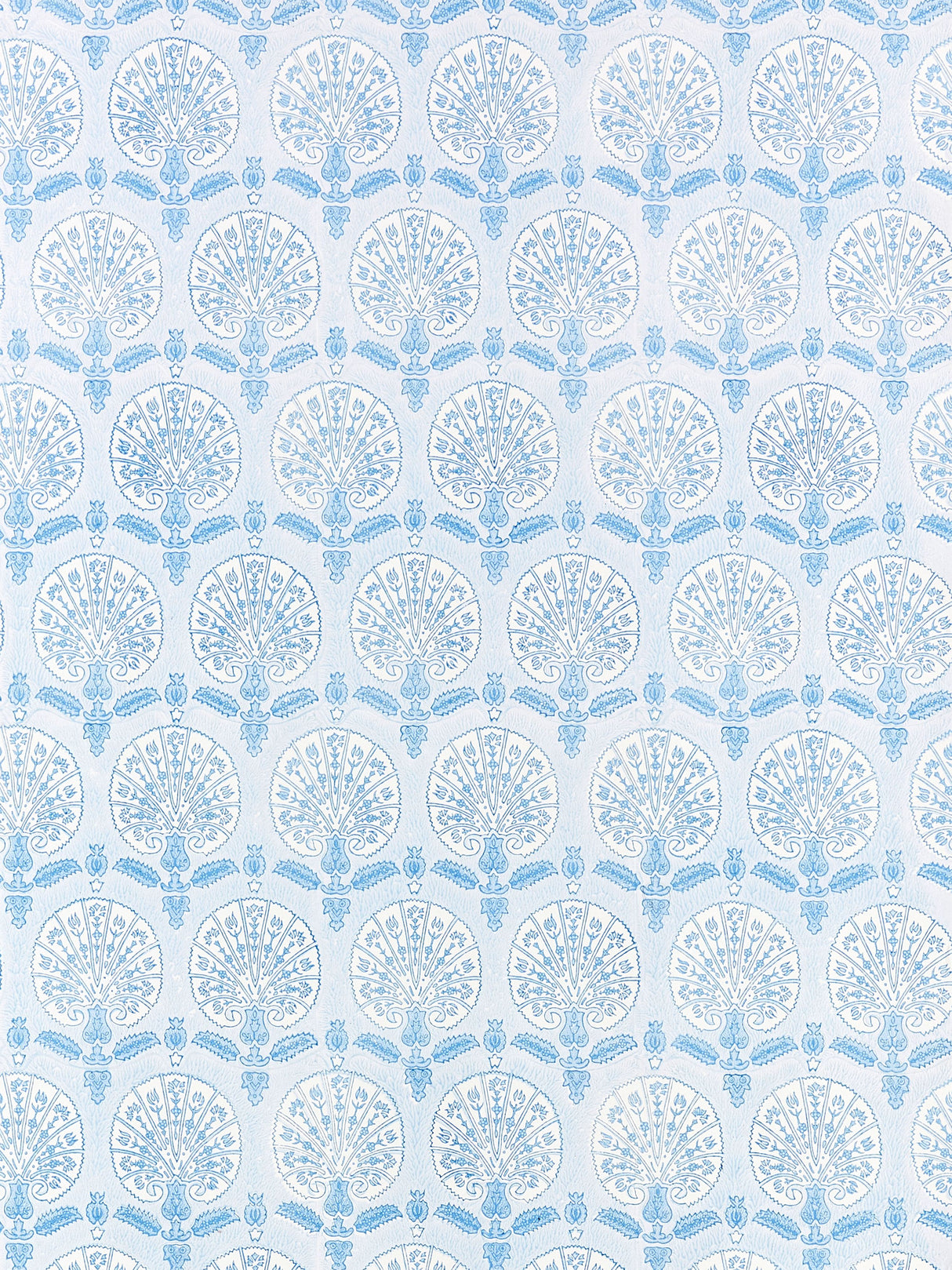 Scalamandre SC 0004WP88560 SKY KARANFIL BLOCK PRINT WALLPAPER - Eade's Wallpaper