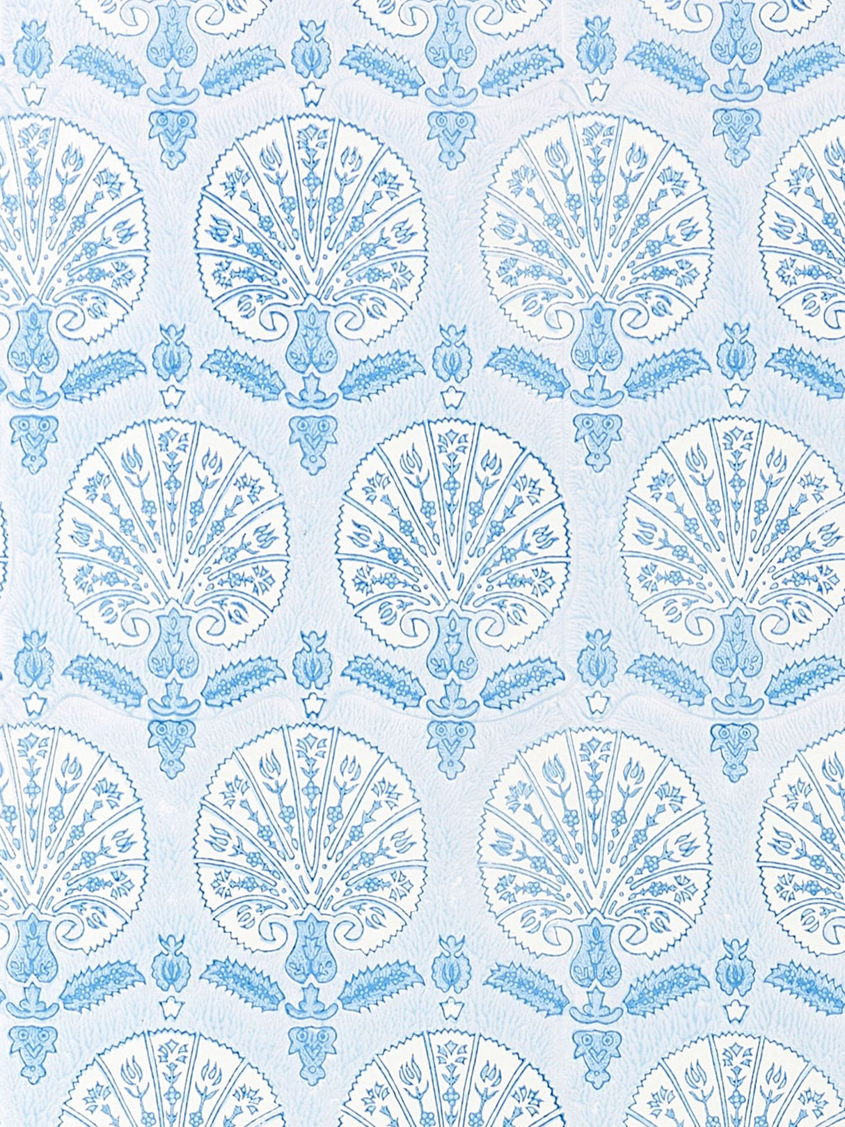 Scalamandre SC 0004WP88560 SKY KARANFIL BLOCK PRINT WALLPAPER - Eade's Wallpaper