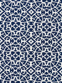 Scalamandre SC 000516559 INDIGO ANSHUN LATTICE Fabric - Eade's Wallpaper