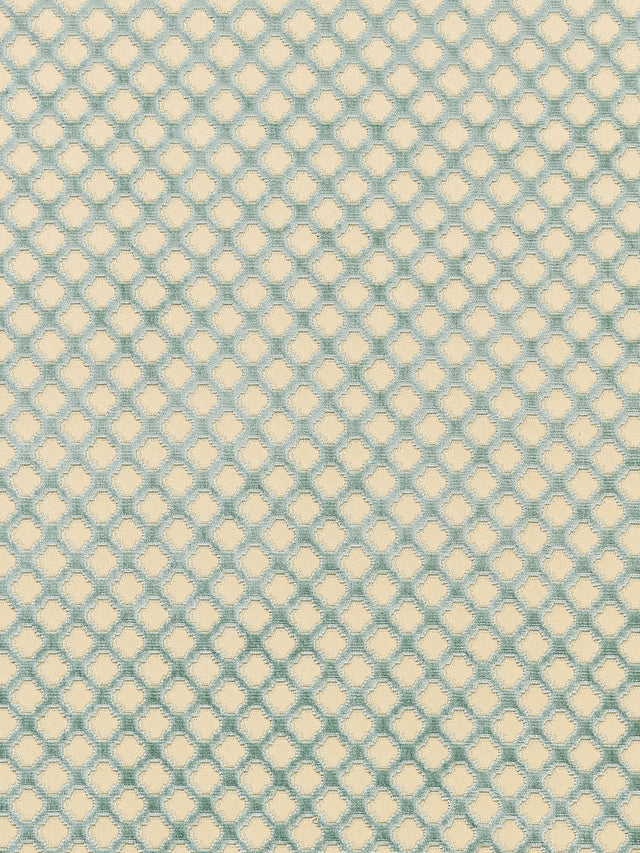 Scalamandre SC 000526692 BLUE ON BEIGE POMFRET - SILK Fabric - Eade's Wallpaper