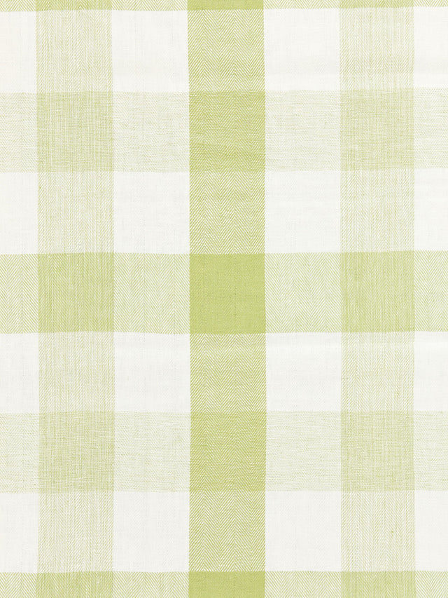 Scalamandre SC 000527135 GREEN TEA WESTPORT LINEN PLAID Fabric - Eade's Wallpaper