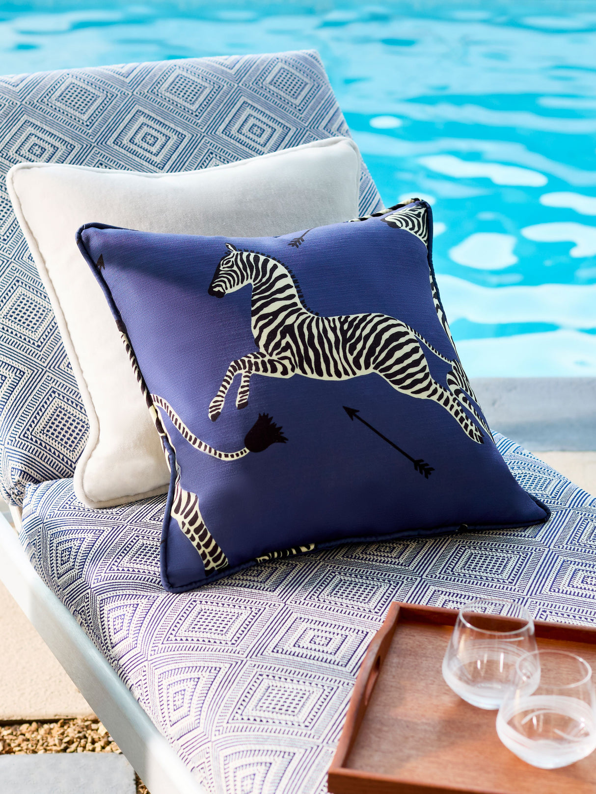 Scalamandre SC 0005ZEBRAOUT ZEBRAS OUTDOOR PILLOW - Pillow C