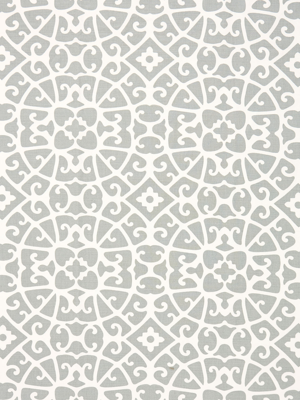 Scalamandre SC 000616559 PEWTER ANSHUN LATTICE Fabric - Eade's Wallpaper