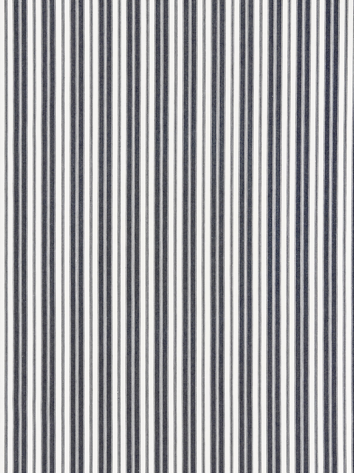 Scalamandre SC 000627115 INDIGO DEVON TICKING STRIPE Fabric - Eade's Wallpaper