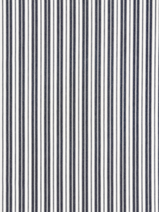 Scalamandre SC 000627115 INDIGO DEVON TICKING STRIPE Fabric - Eade's Wallpaper