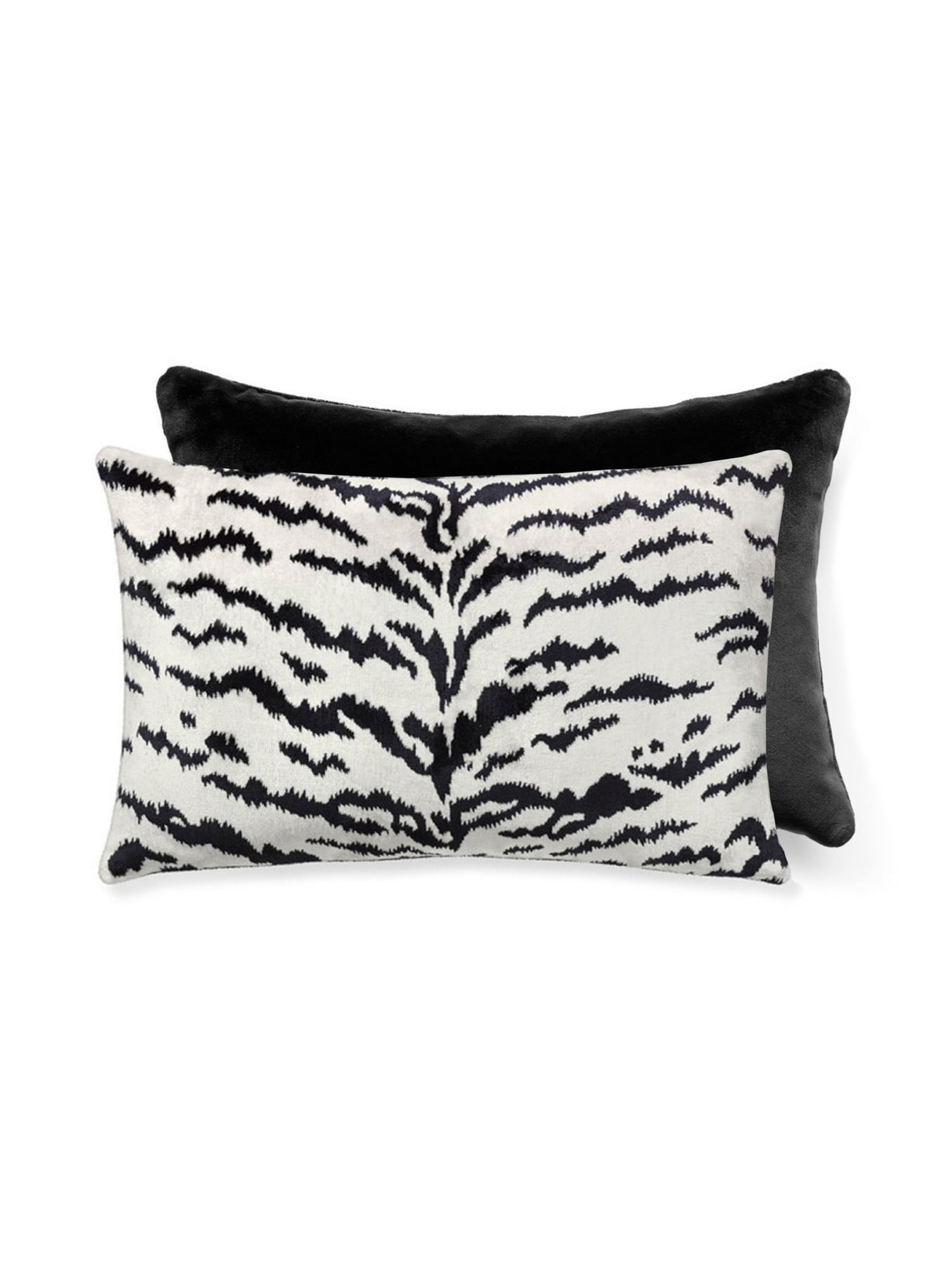 Scalamandre SC 0006ALTIGRPIL TIGRE/VELVET LUMBAR PILLOW - Pi