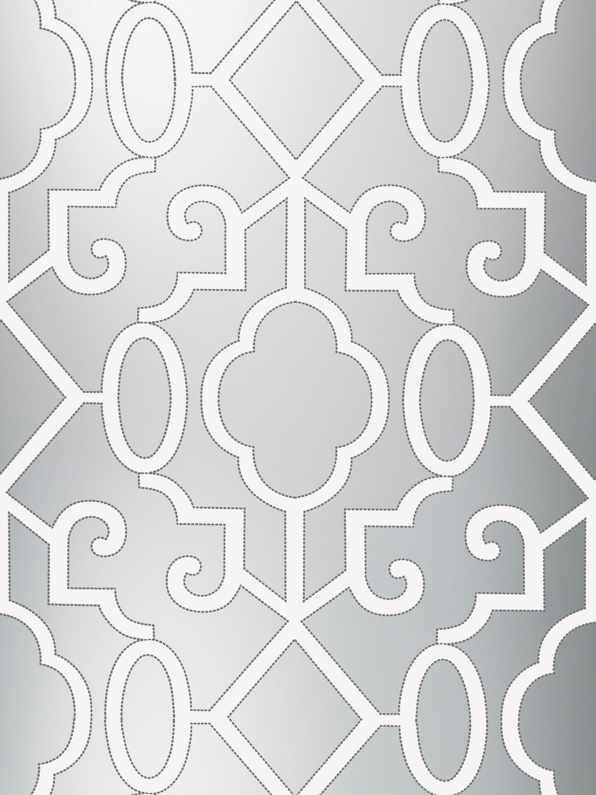 Scalamandre SC 0006WP88356 SILVER - PEARLESCENT MING FRETWORK WALLPAPER - Eade's Wallpaper