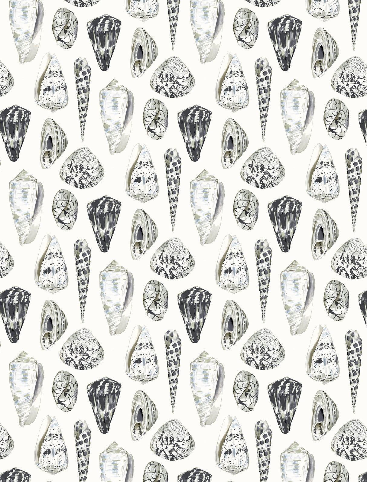 Scalamandre SC 0006WP88365 GRAPHITE COQUINA WALLPAPER - Eade's Wallpaper