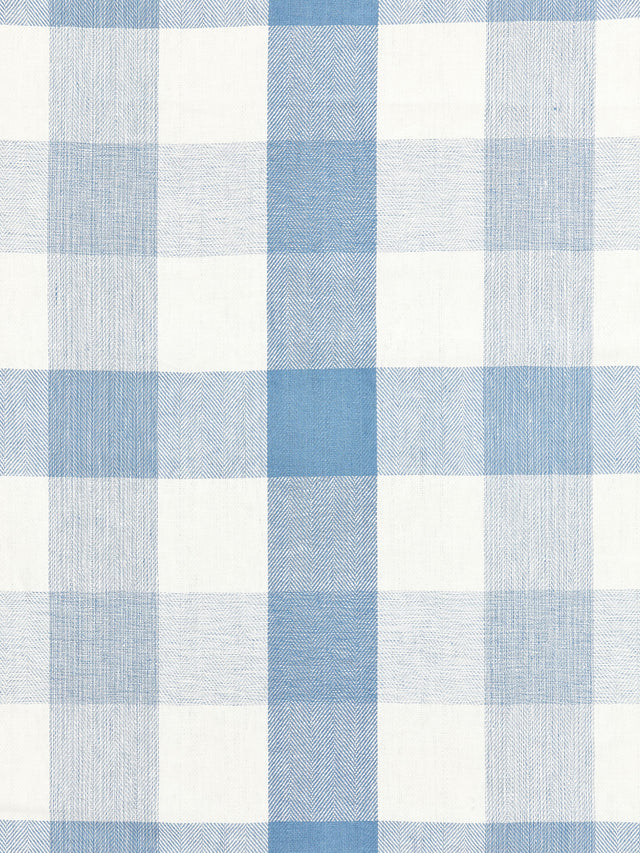 Scalamandre SC 000727135 SKY WESTPORT LINEN PLAID Fabric - Eade's Wallpaper