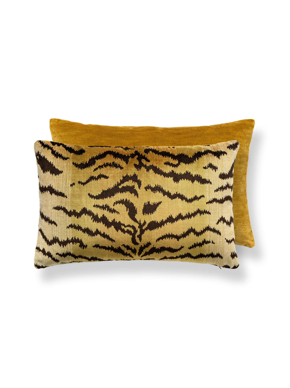 Scalamandre SC 0007MBDK26167 TIGRE/VELVET LUMBAR PILLOW - Pi